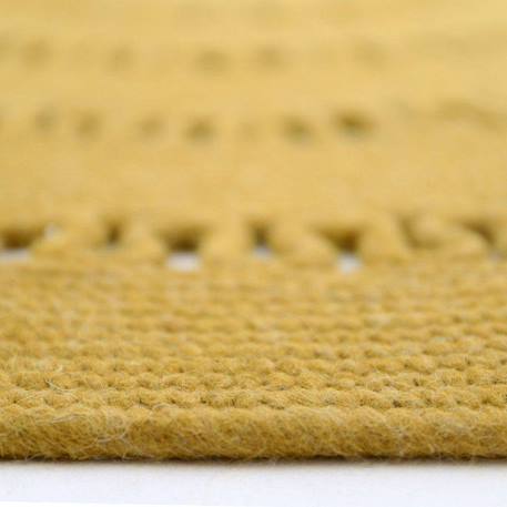 Tapis laine feutrée rond ajourée bibek Gris+Mango+Naturel 7 - vertbaudet enfant 