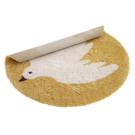 Tapis chambre enfant petit oiseau bohemian bird Aqua+Creme+Miel 15 - vertbaudet enfant 