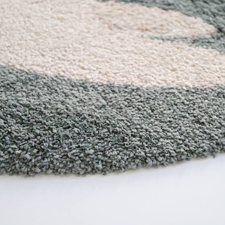 Tapis chambre enfant petit oiseau bohemian bird Aqua+Creme+Miel 4 - vertbaudet enfant 