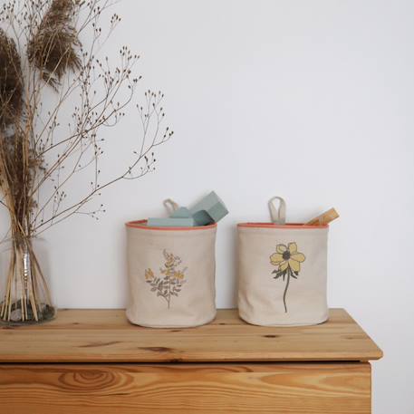 Paniers de rangement à suspendre, set 2 paniers flora Multicolore 4 - vertbaudet enfant 