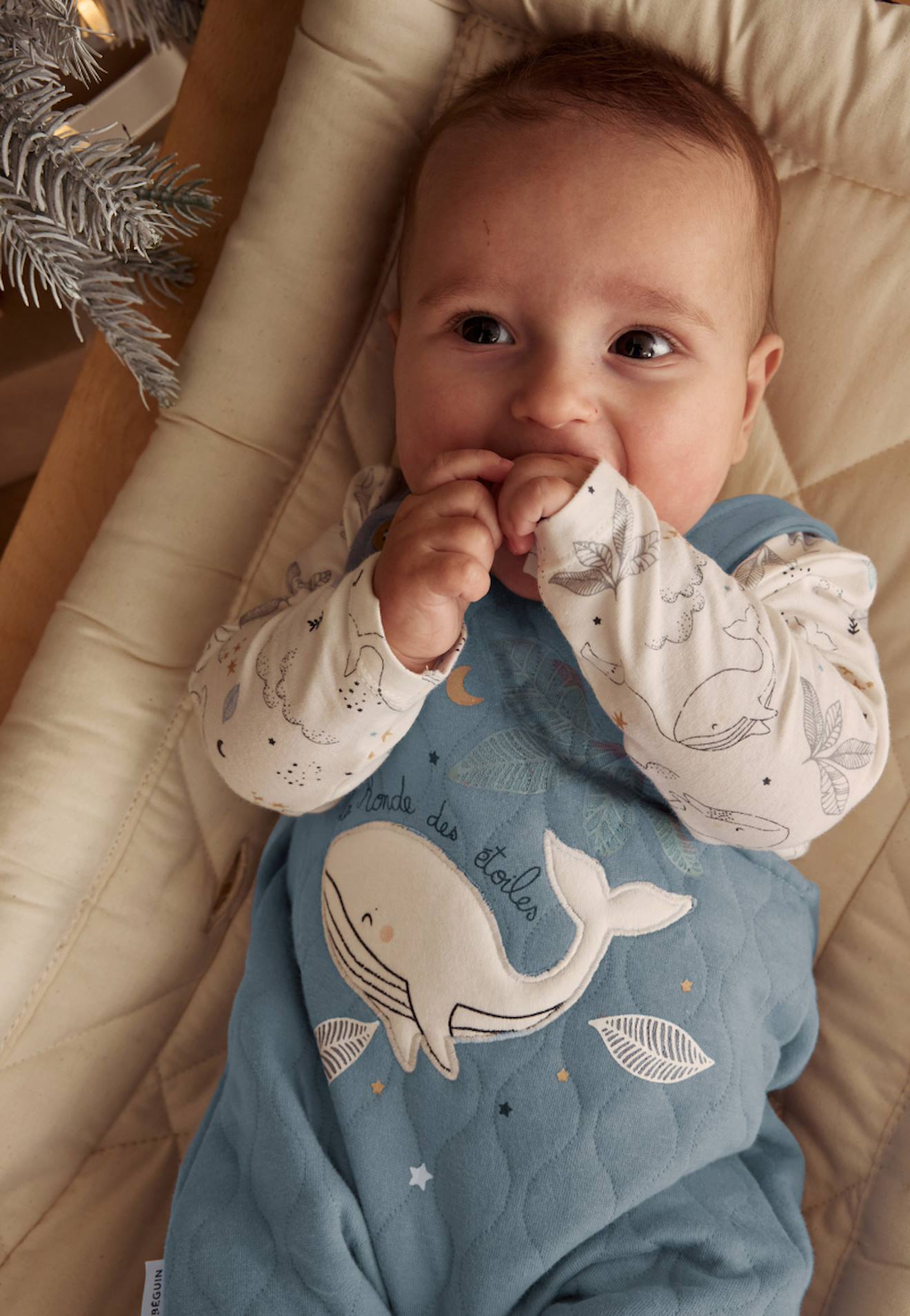 Ensemble Bébé Sweat-shirt + Salopette Velours - VERTBAUDET, 2 Pièces, 100% Coton, Manches Longues - 9