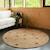 Tapis rond jute avec pompons siska Marron 5 - vertbaudet enfant 