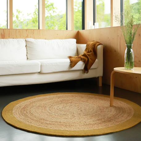 Yhuki tapis jute & laine Mango+Olive+Taupe 3 - vertbaudet enfant 