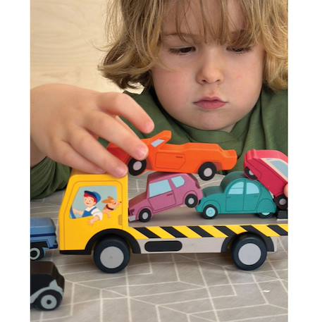 Voitures à empiler Jaune 6 - vertbaudet enfant 