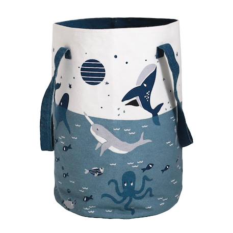 Panier de rangement pour chambre enfant little deep blue Multicolore 1 - vertbaudet enfant 