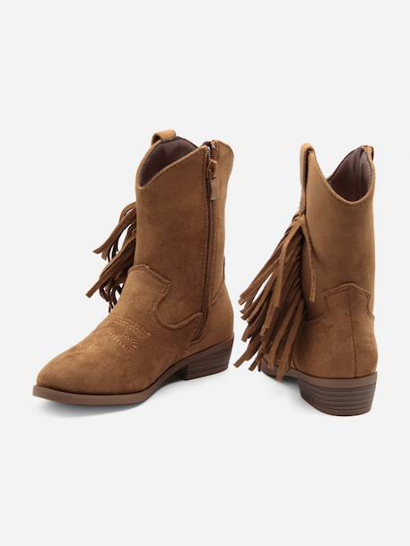 Bottines à franges Camel 3 - vertbaudet enfant 