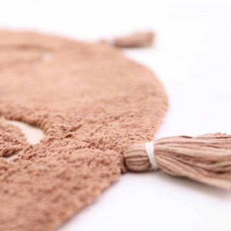 Yva tapis enfant bohème avec pompons Brun rosé 3 - vertbaudet enfant 
