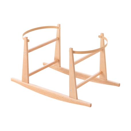 Couffin bébé matelassé avec support en bois Pink/natural 3 - vertbaudet enfant 