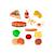 Fast food 19 pièces - jouet éducatif pour enfants MULTICOLORE 1 - vertbaudet enfant 