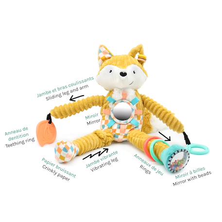 Peluche d'activités nomade Bleu+Jaune 9 - vertbaudet enfant 