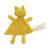 Doudou en velours côtelé Bleu+Jaune 6 - vertbaudet enfant 