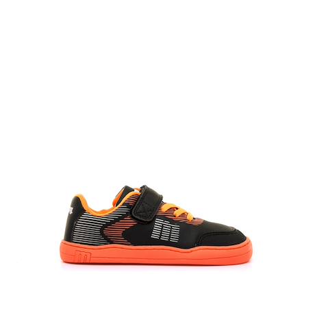Sneakers garçon synthétique lacets barefoot Black+Blanc_bleu clar 1 - vertbaudet enfant 