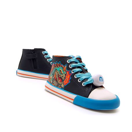 Sneakers garçon synthétique fermeture éclair barefoot Blue 4 - vertbaudet enfant 