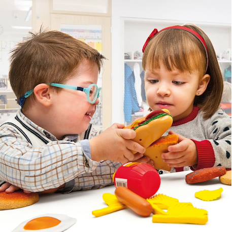 Fast food 19 pièces - jouet éducatif pour enfants MULTICOLORE 2 - vertbaudet enfant 
