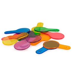 Jouet-Palettes de couleurs translucides pour table lumineuse - jouet éducatif pour enfants