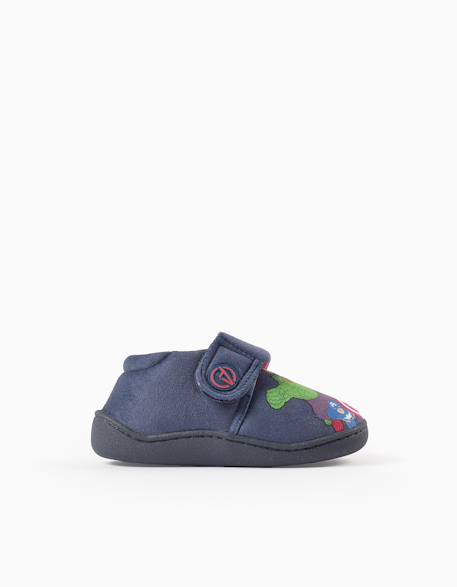 Pantoufles en velours avec avengers Bleu foncé 2 - vertbaudet enfant 