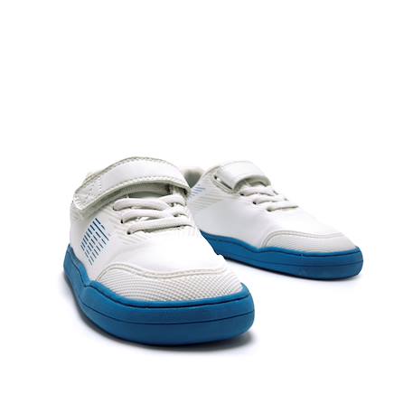 Sneakers garçon synthétique lacets barefoot Black+Blanc_bleu clar 10 - vertbaudet enfant 