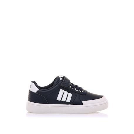 Sneakers garçon synthétique lacets Blue+White 1 - vertbaudet enfant 