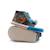 Sneakers garçon synthétique fermeture éclair barefoot Blue 6 - vertbaudet enfant 