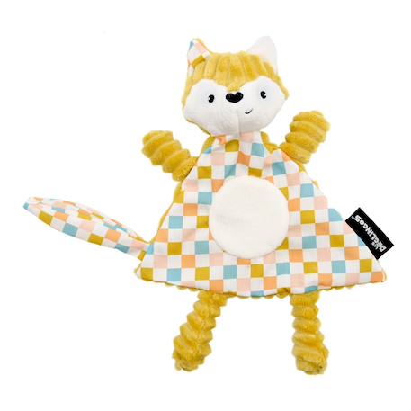 Doudou en velours côtelé Bleu+Jaune 8 - vertbaudet enfant 