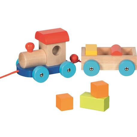 Train en bois marseille Beige 1 - vertbaudet enfant 