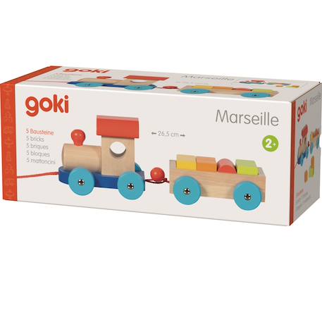 Train en bois marseille Beige 2 - vertbaudet enfant 