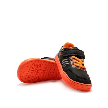 Sneakers garçon synthétique lacets barefoot Black+Blanc_bleu clar 6 - vertbaudet enfant 