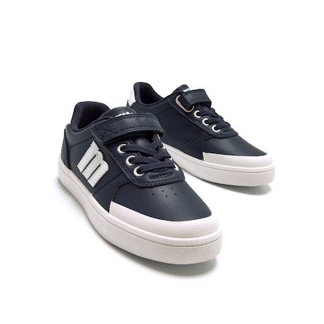 Sneakers garçon synthétique lacets Blue+White 6 - vertbaudet enfant 