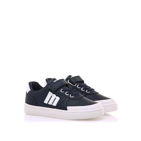 Sneakers garçon synthétique lacets Blue+White 5 - vertbaudet enfant 