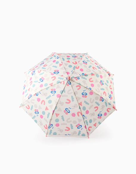 Parapluie avec motif de formes et couleurs Rose clair 2 - vertbaudet enfant 