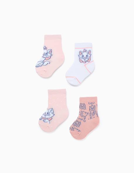Pack de 4 paires de chaussettes marie Multicolore 1 - vertbaudet enfant 