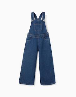 Salopette en jean wide leg  - vertbaudet enfant