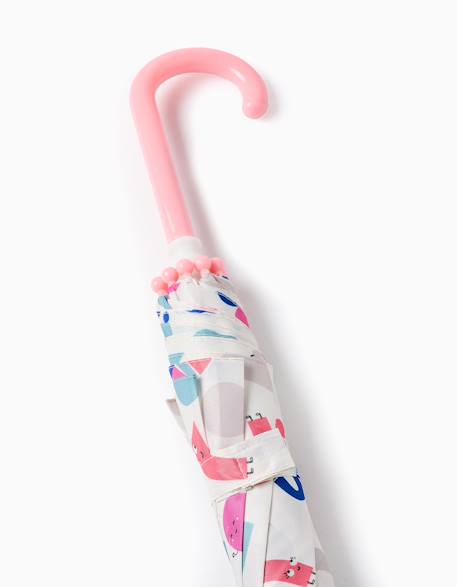 Parapluie avec motif de formes et couleurs Rose clair 4 - vertbaudet enfant 