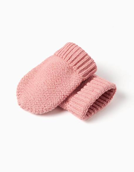 Pack de bonnet + gants en maille Rose 3 - vertbaudet enfant 
