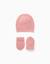Pack de bonnet + gants en maille Rose 1 - vertbaudet enfant 