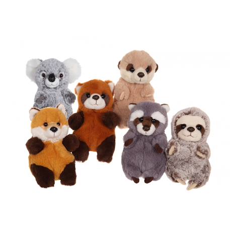 Peluche - peluche p'tits farouches panda roux - 15 cm Orange 3 - vertbaudet enfant 
