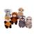 Peluche - peluche p'tits farouches panda roux - 15 cm Orange 3 - vertbaudet enfant 