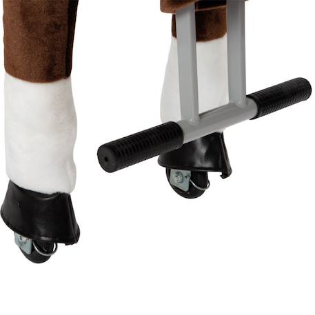Cheval à monter sur roulettes hauteur 67 cm Marron 5 - vertbaudet enfant 