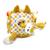 Cube d'activités en tissu Bleu+Bleu, jaune, blanc+Jaune 17 - vertbaudet enfant 