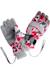 Gants de ski motif/style géométrique  kelly Gris / rose rouge / rouge betterave 1 - vertbaudet enfant 