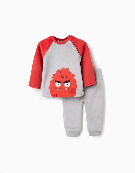 Pyjamas douillets en polyester Gris 2 - vertbaudet enfant 