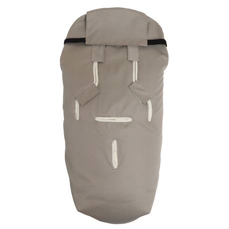 Chancelière pour poussette en peau d'agneau Love the Nature angora+Brown melange+massepain 3 - vertbaudet enfant 