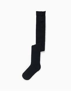 Collants de maille côtelée anti-bouloche  - vertbaudet enfant