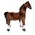Cheval à monter sur roulettes hauteur 67 cm Marron 2 - vertbaudet enfant 