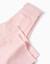 Pantalon en toile wide leg avec ourlets effilochés Rose clair 4 - vertbaudet enfant 