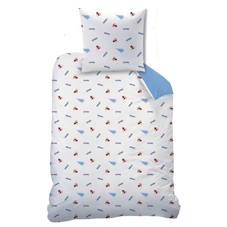 Parure de lit imprimée 100% coton, superman Bleu/rouge 4 - vertbaudet enfant 