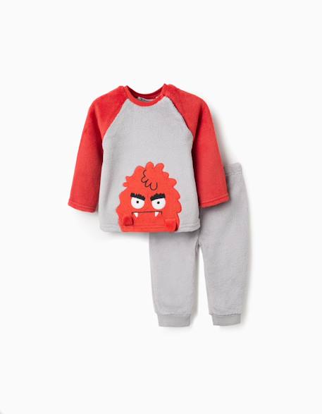 Pyjamas douillets en polyester Gris 3 - vertbaudet enfant 