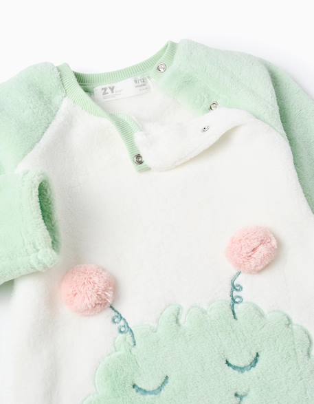 Pyjama doux et amusant à manches longues Vert clair 3 - vertbaudet enfant 