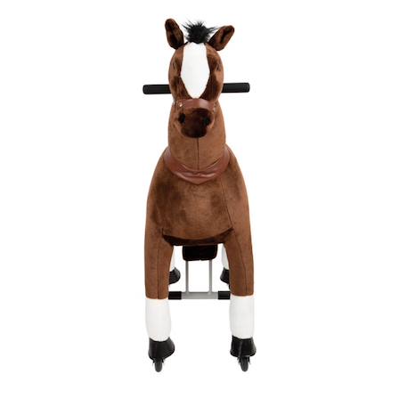 Cheval à monter sur roulettes hauteur 67 cm Marron 3 - vertbaudet enfant 