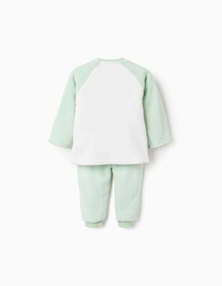Pyjama doux et amusant à manches longues Vert clair 2 - vertbaudet enfant 